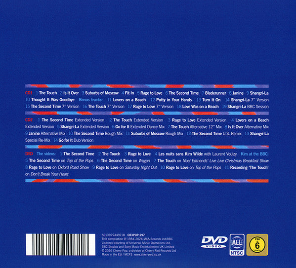 Image of Back Cover of 3xCD - M/M - KIM WILDE, Teases & Dares (Cherry Pop; CR3POP 297, Worldwide 2026, Double Gatefold), ,  - 4436036E