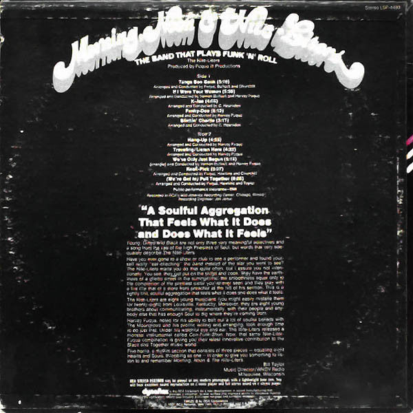 Image of Back Cover of LP - VG/VG - THE NITE-LITERS, Morning, Noon & The Nite-Liters (RCA Victor; LSP-4493, US 1971), ,  - 4446064S