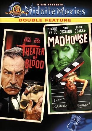 Image of Front Cover of DVD - VG+/VG+ - VINCENT PRICE, Midnite Movies Double Feature Theater Of Blood / Madhouse (Midnite Movies; ,  ), ,  - 4436038E