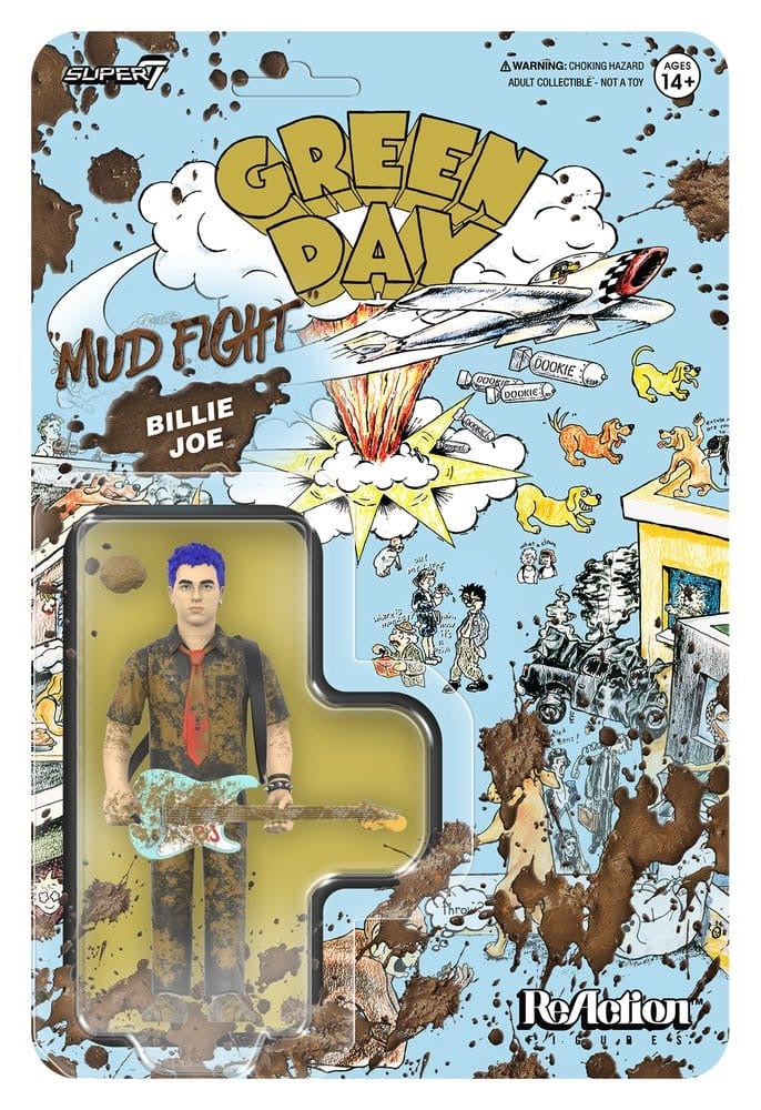 Image of Front Cover of Accessories - NEW - GREEN DAY, Billie Joe Mud Fight Reaction Figure (Super 7; WGK26117, US 2026), ,  - 4416020C