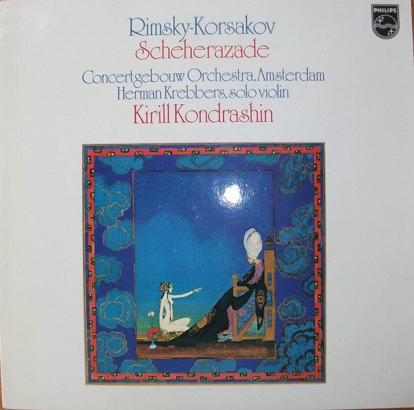 Image of Front Cover of LP - VG+/VG+ - KIRILL KONDRASHIN, CONCERTGEBOUW ORCHESTRA, AMSTERDAM, HERMAN KREBBERS, Rimsky-Korsakov: Scheherazade (Philips; 9500 681, Europe 1980), ,  - 4326307E