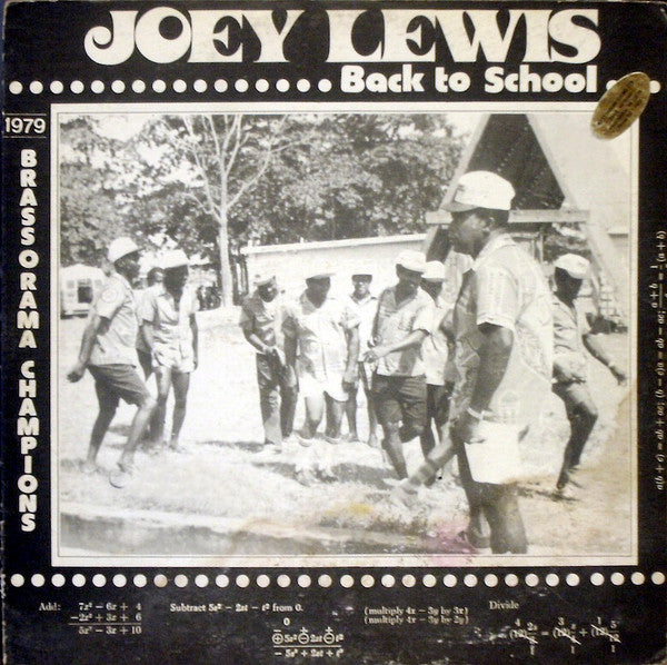 Image of Front Cover of LP - G+/VG - JOEY LEWIS ORCHESTRA*, Back To School (Joevan Records; JVL 1009, Trinidad & Tobago ), Orange & White 'JoeVan' label. Has writing & record shop stamp on it. Sleeve has taped up edges. Light marks but plays great!,  - 4426060E