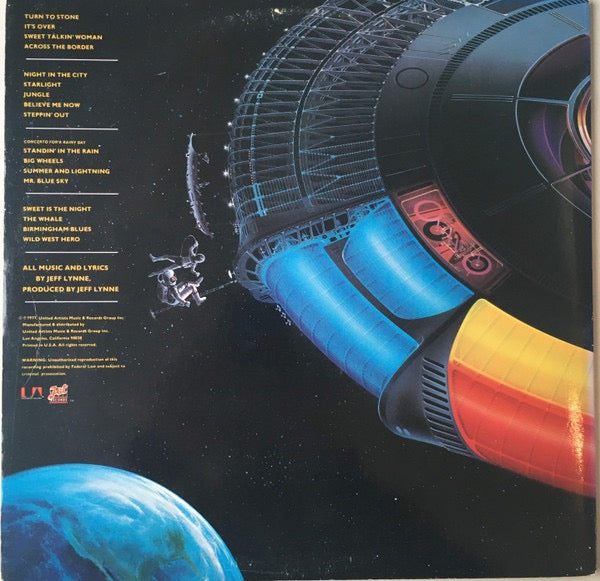 Image of Back Cover of 2xLP - VG/VG - ELECTRIC LIGHT ORCHESTRA, Out Of The Blue (Jet Records; JT-LA823-L2, US 1977, Gatefold, Inner, Poster, All Disc Pressing), Wear to sleeve ,  - 4416079C