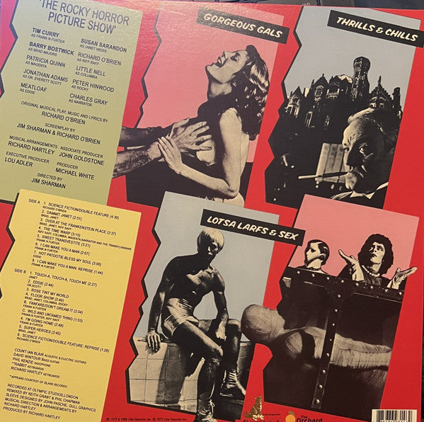 Image of Back Cover of LP - EX/EX - ORIGINAL CAST, The Rocky Horror Picture Show (Ode Records; ODE-00001-1, UK & US 2013 Reissue, Red Translucent vinyl), ,  - 4426068E