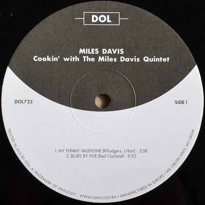 Image of Label Cover of LP - VG+/EX - THE MILES DAVIS QUINTET, Cookin' With The Miles Davis Quintet (DOL; DOL723, Europe 2012 Reissue, Picture Sleeve), Still in opened shrink.,  - 4426038E