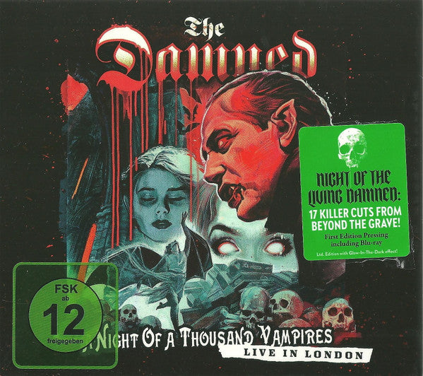 Image of Front Cover of 3xCD - VG+/VG+ - THE DAMNED, A Night Of A Thousand Vampires (Live In London) (Ear Music; 0218134EMU, Europe 2022, Triple Digipak), ,  - 4436052E