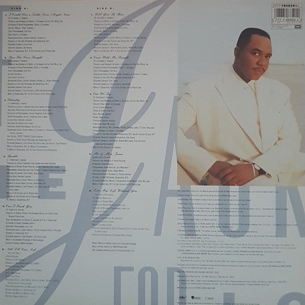 Image of Back Cover of LP - VG/VG+ - FREDDIE JACKSON, Time For Love (Capitol Records; 7968591, Europe 1992, Picture Sleeve, Inner), ,  - 4426043E