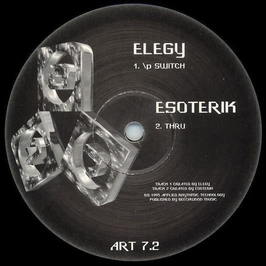 Image of Front Cover of 12" - /G+ - VARIOUS, ART 7.2 / B1214.2 (Applied Rhythmic Technology (; ART 7.2, UK 1995), Light fogging to B side., A1	Elegy�	\P Switch7:42A2	Esoterik�	Thru6:21B1	Redcell�	Climatic Calm	5:45B2	Redcell�	Practopia	5:32 - 4416121C