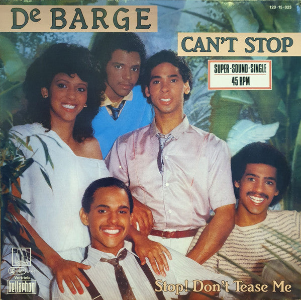Image of Front Cover of 12" - VG/VG+ - DEBARGE, Can't Stop / Stop! Don't Tease Me (Motown; 120�15�023, Germany 1983, Picture Sleeve), ,  - 4426104E