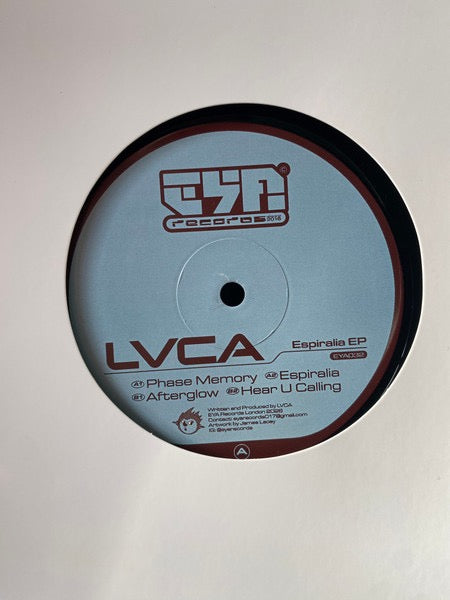 Image of Front Cover of 12" EP - /VG+ - LVCA, Espiralia EP (EYA Records; EYA032, UK 2025), , A1		Phase MemoryA2		EspiraliaB1		AfterglowB2		Hear U Calling - 4416085C
