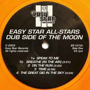 Image of Label Cover of LP - VG/VG - EASY STAR ALL-STARS, Dub Side Of The Moon (Easy Star Records; ES-1012V, US 2003, Picture Sleeve, Yellow Vinyl), yellow vinyl - light scuffs and marks. light edge wear to sleeve,  - 4446138S