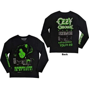 Image of Front Cover of Accessories - NEW - OZZY OSBOURNE, Madman Long Sleeve T-Shirt (Black) M (, UK ), ,  - 4416225C