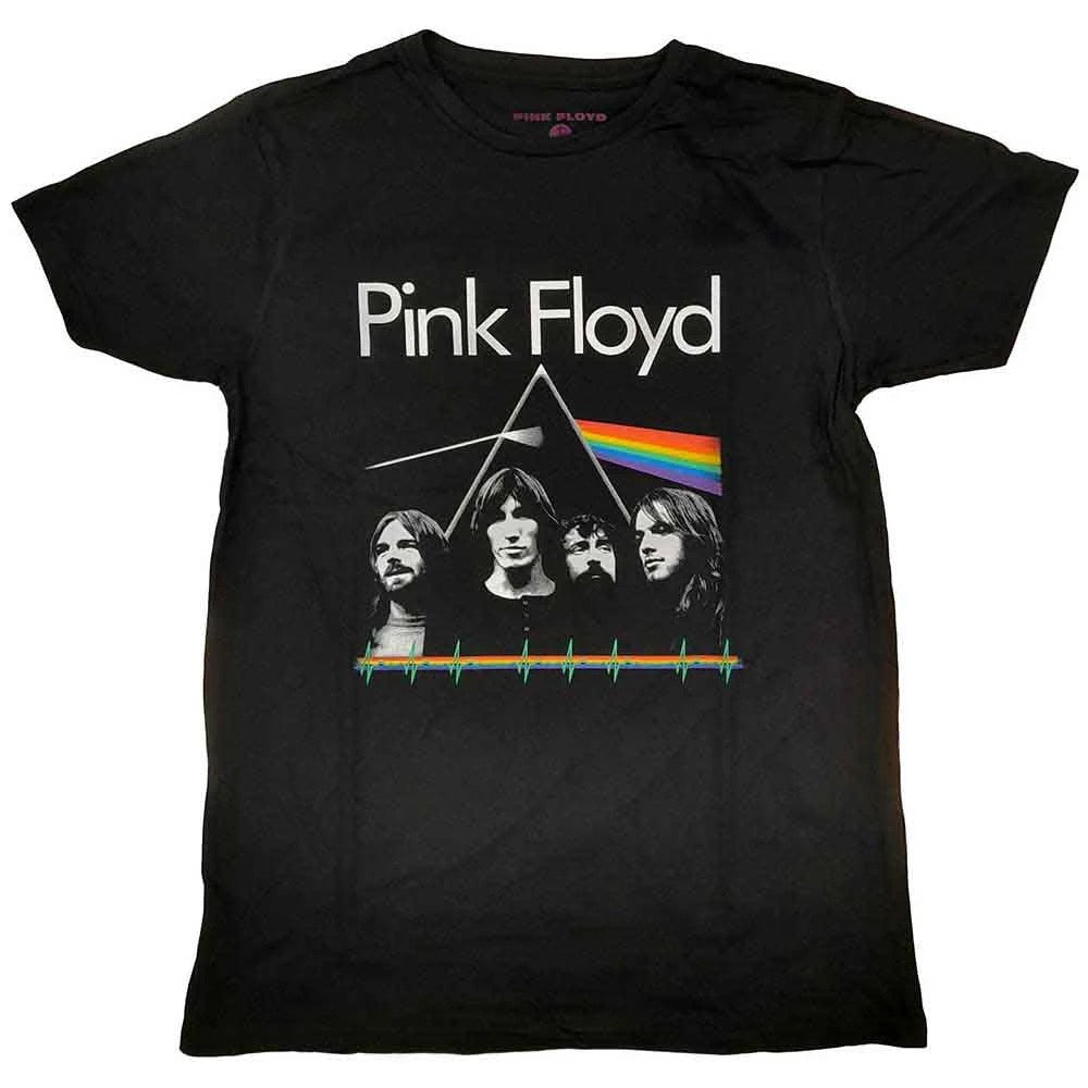 Image of Front Cover of Accessories - NEW - PINK FLOYD, Dark Side of the Moon Band & Pulse T-Shirt (Black) XL (, UK ), ,  - 4416275C