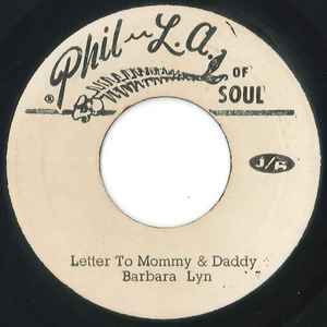 Image of Back Cover of 7" - /VG - BARBARA LYN, If You Should Lose Me / Letter To Mommy & Daddy (Phil L.A. Of Soul; none, Jamaica ), ,  - 4456092S