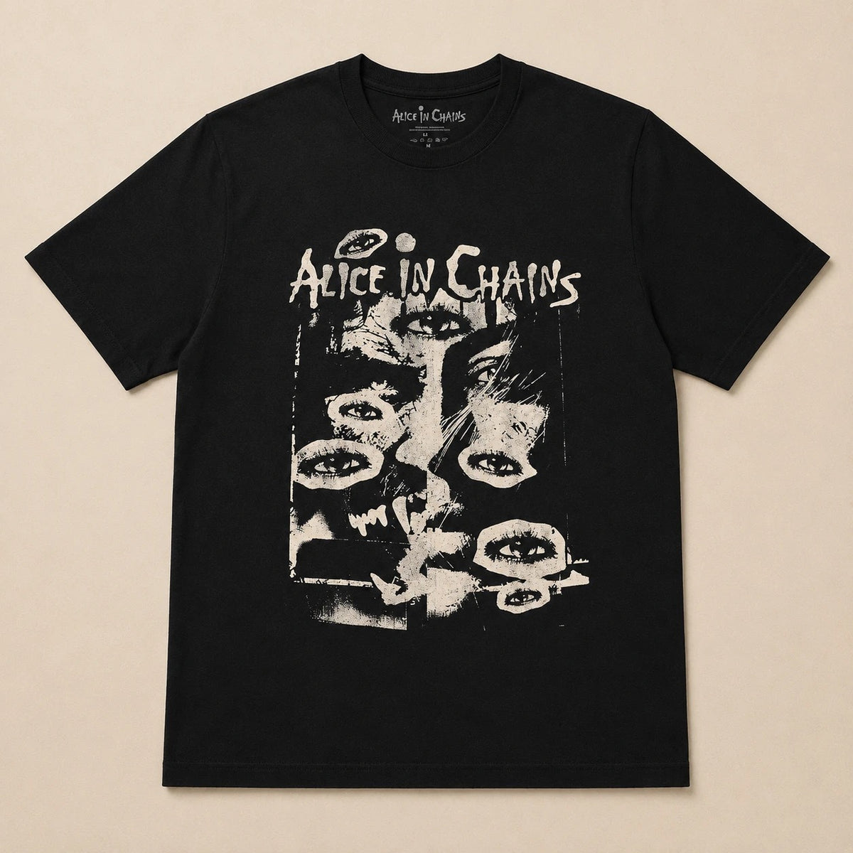 Image of Front Cover of Accessories - NEW - ALICE IN CHAINS, All Eyes T-Shirt (Black) XL (, UK ), ,  - 4416369C