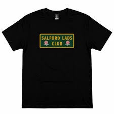 Image of Front Cover of Accessories - NEW - SALFORD LADS CLUB, Salford Lads Club Logo T-Shirt (Black) S (, Europe , The Smiths), ,  - 4416438C