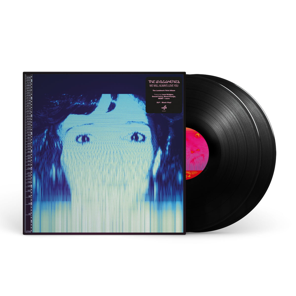 Image of Front Cover of 2xLP - NEW - THE AVALANCHES, We Will Always Love You (UMR; 7977265, UK 2026, Limited Edition Black Vinyl), , The Avalanches’ 2020 album brings together sampling and guest performances from Blood Orange, Leon Bridges, Johnny Marr, Denzel Curry, Neneh Cherry and Tricky, exploring love and memory. - 9420787C