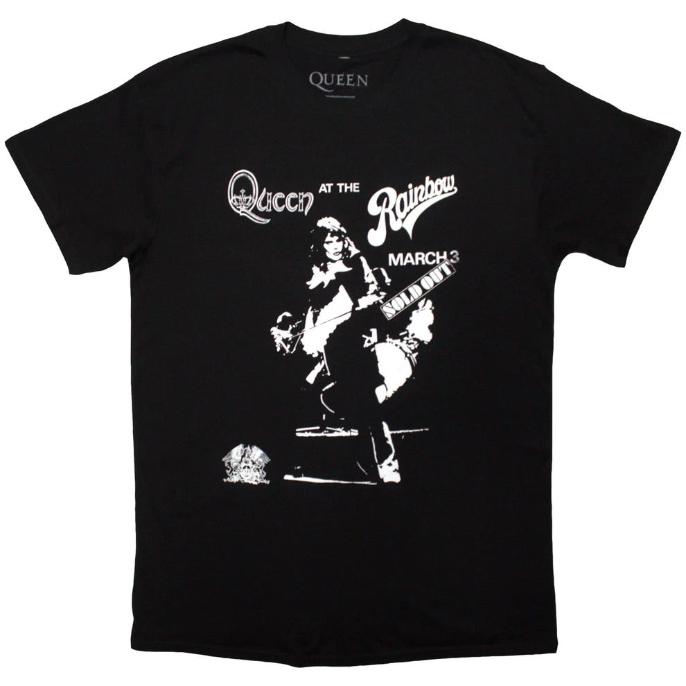 Image of Front Cover of Accessories - NEW - QUEEN, Live at the Rainbow T-Shirt (Black) XL (, UK ), ,  - 4416459C