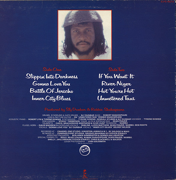 Image of Back Cover of LP - VG/VG+ - SLY DUNBAR, Sly-Go-Ville (Island Records; 204 223, Europe 1982), Sleeve in strong VG, only has light sign of sticker at front. ,  - 4446209S