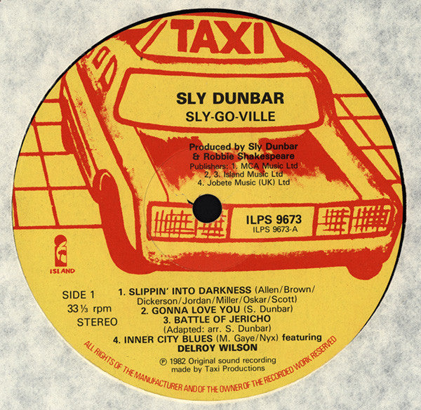 Image of Label Cover of LP - VG/VG+ - SLY DUNBAR, Sly-Go-Ville (Island Records; 204 223, Europe 1982), Sleeve in strong VG, only has light sign of sticker at front. ,  - 4446209S