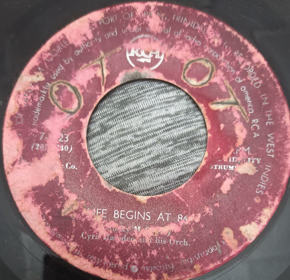 Image of Front Cover of 7" - /G+ - CYRIL RAMDEO AND HIS ORCHESTRA, Sam Cooke Show (RCA; 7-2023, Trinidad & Tobago 1950s), Plays fine, label wear.,  - 4426209E
