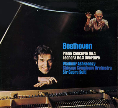 Image of Front Cover of LP - VG+/VG+ - VLADIMIR ASHKENAZY, CHICAGO SYMPHONY ORCHESTRA, SIR GEORG SOLTI, Beethoven: Piano Concerto No. 4 / Leonora No. 3 Overture (Decca; SXL 6654, Germany 2017 Reissue, 180 Gram Vinyl), ,  - 4426091E