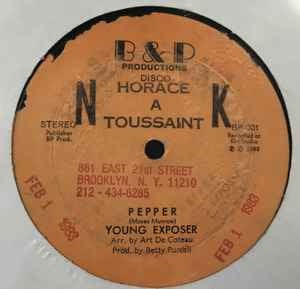 Image of Front Cover of 12" - /VG - YOUNG EXPOSER, Pepper / Basement Jam (B&P Productions; BP-001,  1982), WOL. Light marks only,  - 4446177S