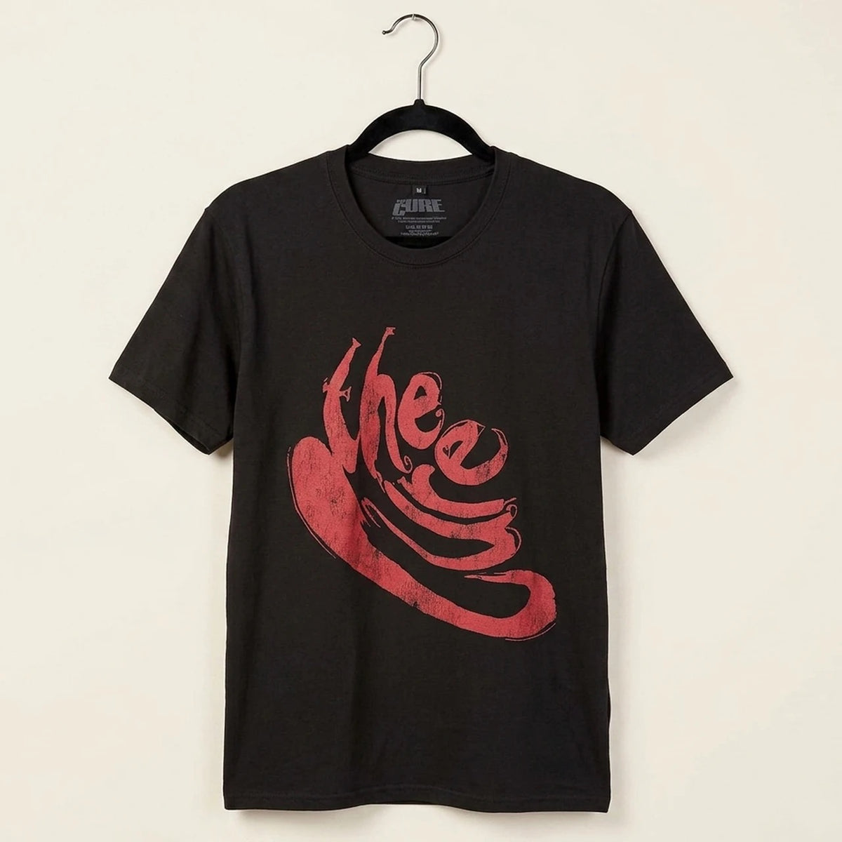 Image of Front Cover of Accessories - NEW - THE CURE, Swirl Logo T-Shirt (Black) Xl (,  ), ,  - 4416401C