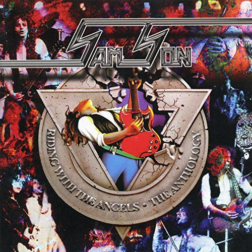 Image of Front Cover of 2xCD - VG+/VG+ - SAMSON, Riding With The Angels � The Anthology (Castle Music; CMEDD465, UK 2002, Jewel Case), ,  - 4436061E