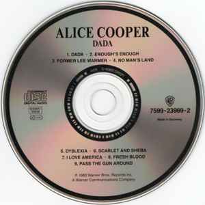 Image of Label Cover of CD - VG+/VG - ALICE COOPER, DaDa (Warner Bros. Records; 7599-23969-2, Germany , Jewel Case), Light specks across disc.,  - 4436101E