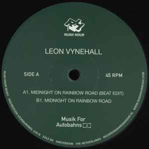 Image of Front Cover of 12" - /VG+ - LEON VYNEHALL, Midnight On Rainbow Road (Rush Hour; RHM019, Netherlands 2016), ,  - 4446180S