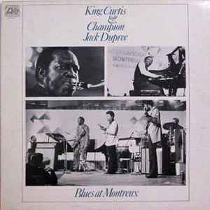 Image of Front Cover of LP - VG+/VG+ - KING CURTIS & CHAMPION JACK DUPREE, Blues At Montreux (Atlantic; K40434, UK 1973, Pasteback Sleeve), Light hairlines. Atlantic records stereo sticker on front of sleeve.,  - 4426171E