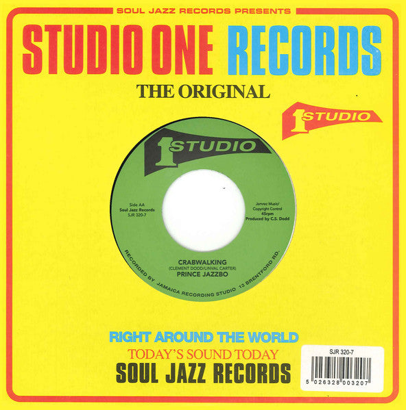 Image of Back Cover of 7" - VG/VG+ - JOHNNY OSBOURNE / PRINCE JAZZBO, Truth And Rights / Crabwalking (Studio One; SJR 320-7, UK 2015, Company Sleeve, Remastered), SWOL. WOC.,  - 4426275E