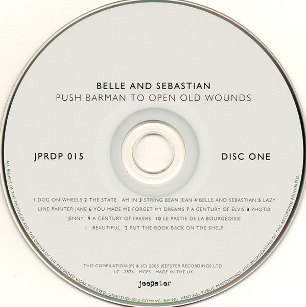 Image of Label Cover of CD - VG+/VG+ - BELLE AND SEBASTIAN*, Push Barman To Open Old Wounds (Jeepster Recordings; JPRDP 015, UK 2005), ,  - 4456161S