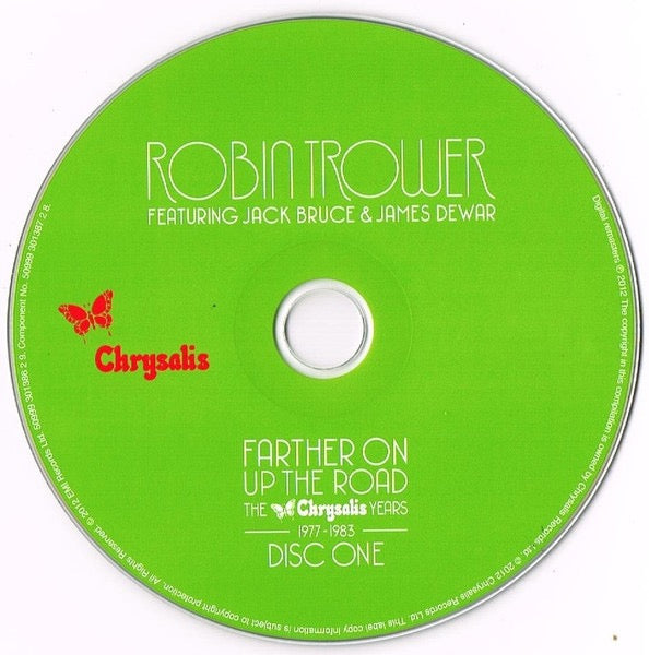 Image of Label Cover of 3xCD - VG+/VG+ - ROBIN TROWER, Farther On Up The Road: The Chrysalis Years (1977-1983) (Chrysalis; 5099930138629, Europe 2012, Fatbox Jewel Case), ,  - 4416640C