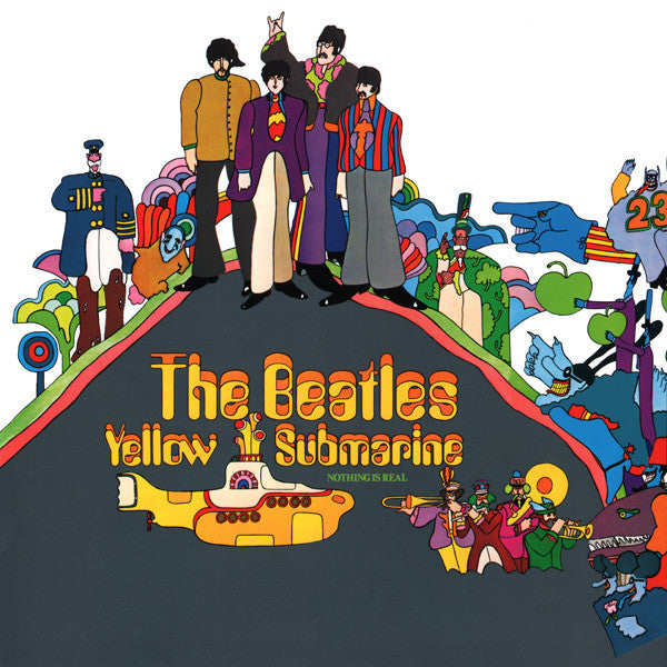 Image of Front Cover of LP - VG+/VG+ - THE BEATLES, Yellow Submarine (Apple; PCS7070, US 2012 Reissue, Inner, 180 Gram Vinyl, NO Made and Printed in the E.U. on lower back cover), ,  - 4446235S