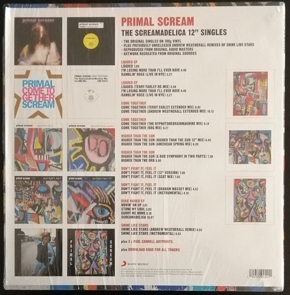 Image of Back Cover of 10x12" - VG+/VG+ - PRIMAL SCREAM, The Screamadelica 12" Singles (Sony Music; 19439904541, Europe 2021, Box Set, 3 Prints), Clean, complete copy,  - 4416615C