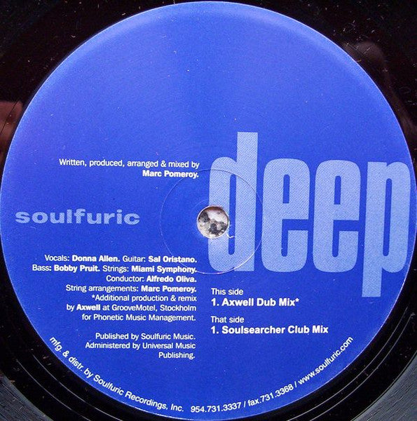Image of Label Cover of 12" - VG/VG - SOULSEARCHER, Feelin' Love (Part One) (Soulfuric Deep; SFD-0013, US 2003, Stickered Plain Sleeve), ,  - 4426289E