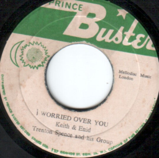 Image of Front Cover of 7" - /VG - KEITH KEITH & ENID, TRENTON SPENCE AND HIS GROUP, Worried Over You / Send Me (Prince Buster; , Jamaica 1960s), Looks weak VG, plays above grade, superficial scuffs only. Clean labels.,  - 4416664C