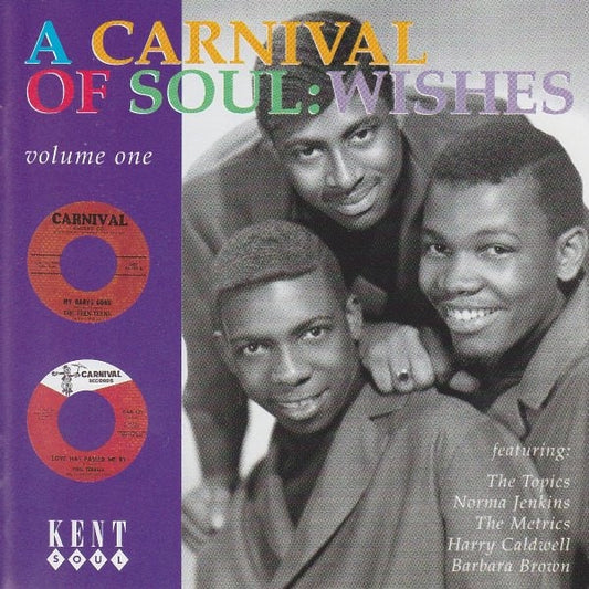 Image of Front Cover of CD - VG+/VG+ - VARIOUS, Carnival Of Soul - Volume 1 : Wishes (Kent Soul; CDKEND 108, UK 1994, Jewel Case), ,  - 4416689C