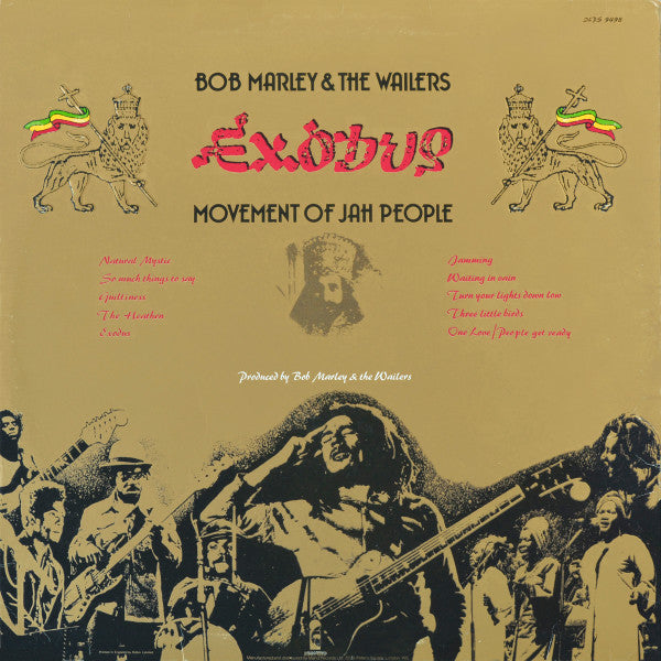 Image of Back Cover of LP - G/G+ - BOB MARLEY AND THE WAILERS, Exodus (Island Records; ILPS 9498, UK 1977, Embossed Sleeve, Inner), ,  - 3516183C