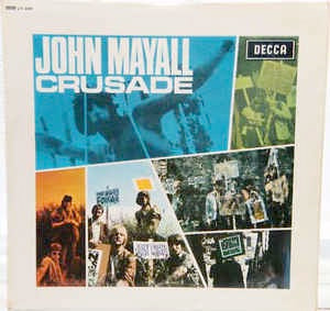 Image of Front Cover of LP - VG/G+ - JOHN MAYALL, Crusade (Decca Red Unboxed; LK4890, UK 1967, Laminated Front Sleeve, Mono), Writing/tippex on sleeve rear. ,  - 2726362E