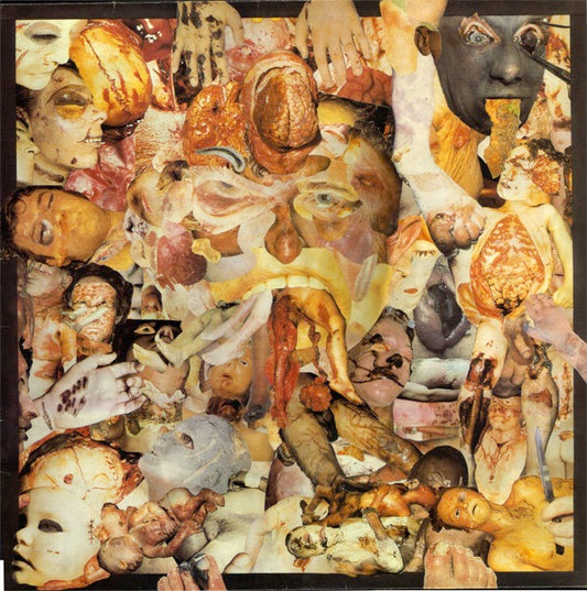 Image of Front Cover of 5114010C: LP - CARCASS, Reek of Putrefaction (Earache; MOSH6, UK 1988, Inner) Stickered sleeve, Edge wear and spine pinches, Strong VG on the vinyl, Glossy and very light marks  VG/VG