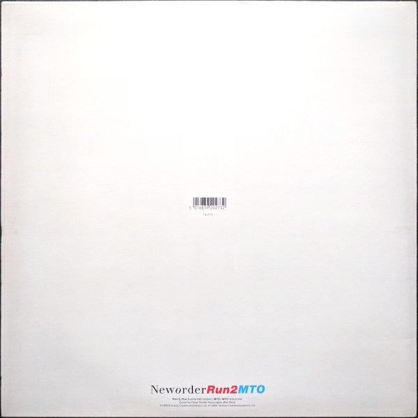 Image of Back Cover of 12" - VG/VG - NEW ORDER, Run 2 (Factory; Fac273, UK 1989, Picture Sleeve, Gold Inner), ,  - 1216257C