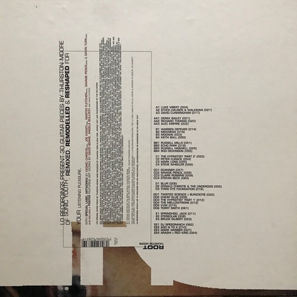 Image of Back Cover of 5x12" - VG/VG+ - THURSTON MOORE, Root (Lo Recordings; 028319, UK 1998, Box Set, Insert), ,  - 4226074E