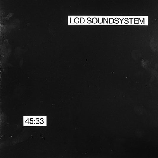 Image of Front Cover of 2xLP - VG/VG - LCD SOUNDSYSTEM, 45:33 (DFA; dfaemi 2163lp, Europe 2007, Gatefold, Black Die Cut Inners), A few light marks, Nick to edge of one disc by the run in, Doesn't affect play, Edge wear, Ring wear and light marks to sleeve. ,  - 2316092C