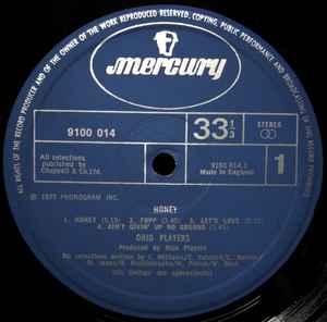 Image of Label Cover of 5124183E: LP - OHIO PLAYERS, Honey (Mercury; 9100 014, UK 1975, Gatefold) Light marks. Light wear to sleeve with ringwear.  VG/VG