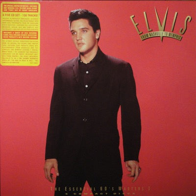 Image of Front Cover of 5xCD - VG/VG+ - ELVIS PRESLEY, From Nashville To Memphis - The Essential 60's Masters I (RCA; 74321 15430 2, Europe 1993, Box Set, Booklet & Insert, Stamp Sheet, Stamp sheet with 36 stamps showing album and single covers.), ,  - 2056144S
