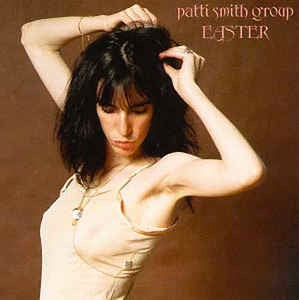 Image of Front Cover of LP - VG+/G+ - PATTI SMITH GROUP, Easter (Arista; SPART 1043, UK 1978, Laminated Sleeve, Insert, "EASTER" In Capital Letters On Labels.), Writing on Insert,  - 1626246E
