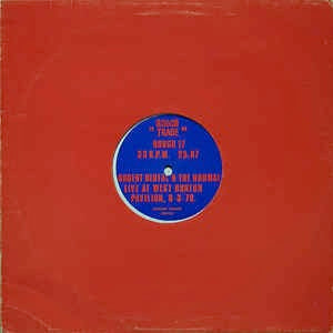 Image of Front Cover of 4844297S: LP - ROBERT RENTAL AND THE NORMAL, Live At West Runton Pavilion (Rough Trade; ROUGH18, UK 1980, Die Cut Plain Red Slv, Single Sided.) Lightest of marks, Ring wear  VG/VG